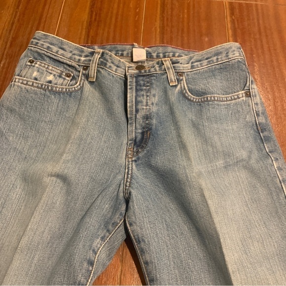 Abercrombie & Fitch Women’s 1892 High Rise Button Fly Distressed Jeans Size 8L - Picture 3 of 10